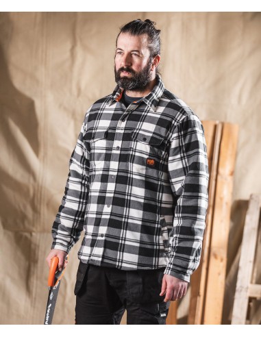 S-SH053-Chemise à carreaux rembourrée Worker